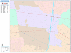 South Gate Digital Map Color Cast Style